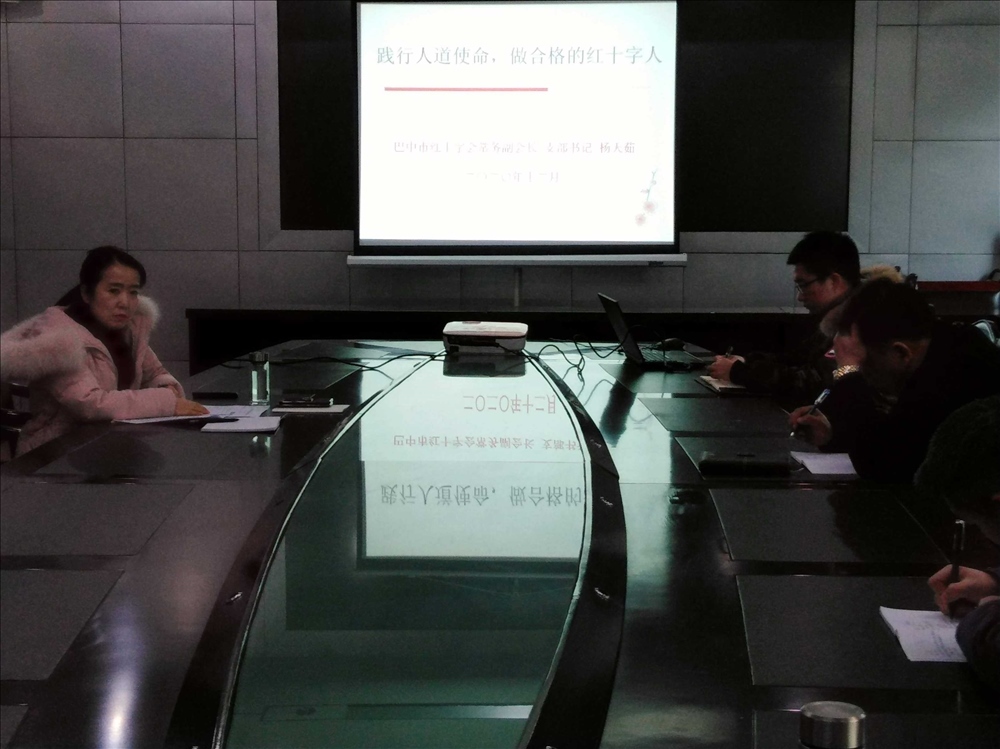 市红十字会常务副会长杨天茹讲授主题党课