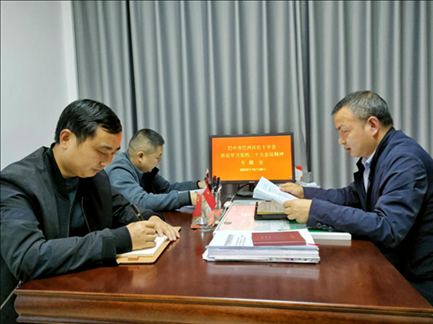 巴州区红十字会传达学习党的二十大会议精神