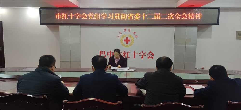 市红十字会学习贯彻省委十二届二次全会精神